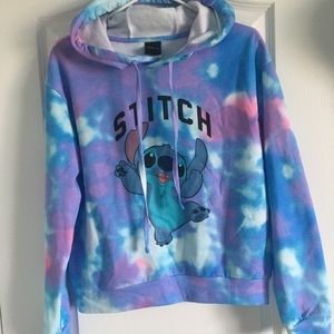 Disney Stitch Hooded Crop Top